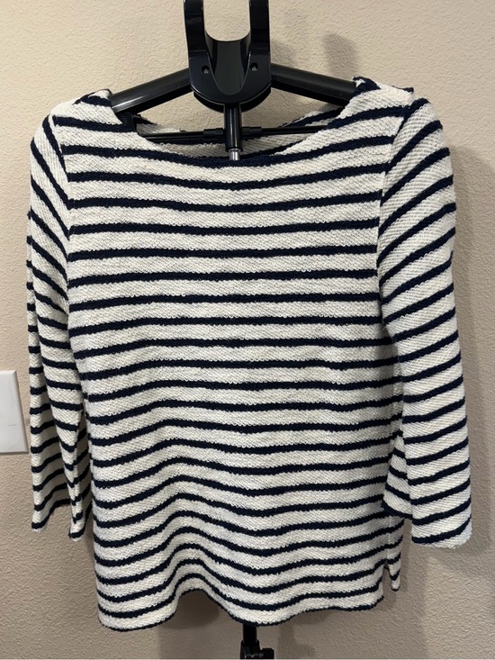 Old Navy Sweaters - Old Navy Navy Striped Boatneck Sweater | Nautical Preppy Coastal Grandmother | M